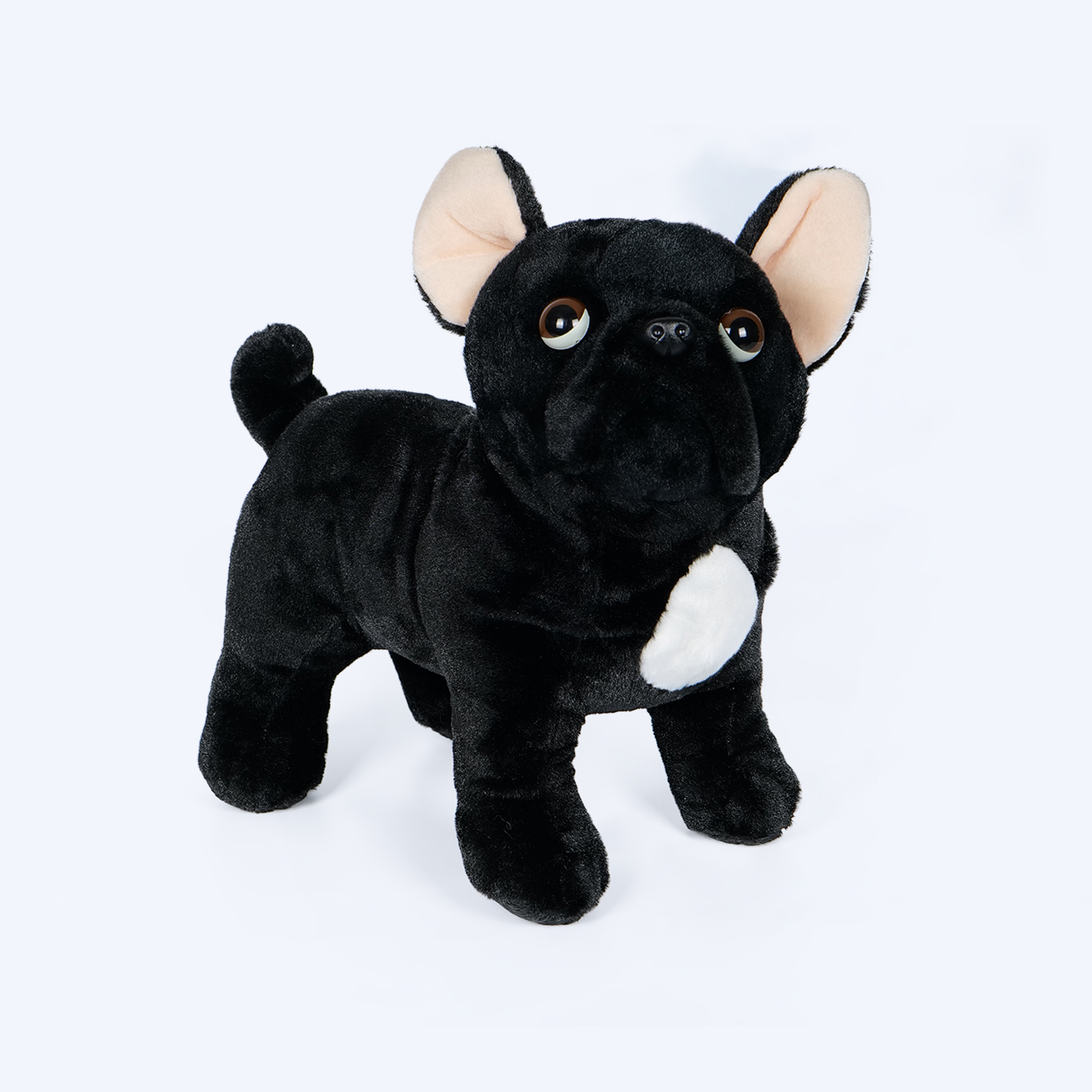 Black Bulldog Plush Toy